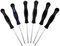 HURI Set of 6 Carburettor Adjustment Tool for Husqvarna 125 135 136 137 141 142 235 236 236E 235E 240 240E 435 435E 440E McCulloch Partner Poulan Walbro Zama Ryobi Chainsaw Lawnmower Screwdriver