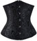 Sxybox Korsett Damen Unterbrust Schnüren Corsage Bustiers für Halloween und Karneval,Schwarz,L