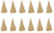 HEALLILY Lot de 12 présentoirs à bijoux en bois en forme de cône