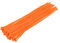 sourcing map 100 Stück Kabelbinder Ersatz 200mmx2.5mm Selbstsichernde Nylon Orange