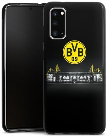 Silikon Hülle kompatibel mit Samsung Galaxy S20 Case schwarz Handyhülle BVB Stadion Borussia Dortmund