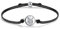 J.Endéar Armband mit Sternzeichen Stierzum Geburtstag, Silber 925 Handgemachte Kordel Filigran 24cm Verstellbares Armband Glückshoroskop Geburtstagsgeschenk für Mädchen Kinder Damen