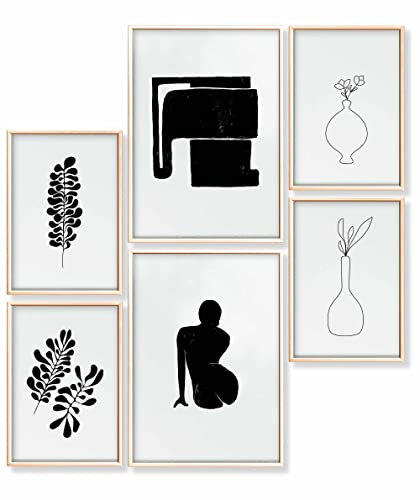 Heimlich® Premium Poster Set OHNE Bilderrahmen | 2 x DIN A3 & 4 x DIN A4 - ca. 30x42 & 21x30 | Stilvolle Poster Collagen mit passenden Bilder als Wanddeko » Modern Muse «