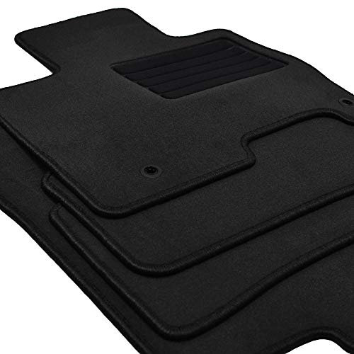 Mattenprofis Premium Velour Fußmatten passend für Hyundai Tucson 4 IV NX4 ab Bj. 2021 Kettelung schwarz