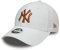 New Era New York Yankees MLB Cap 9Forty verstellbar Basecap Damen Kappe Metallic Logo weiß - One-Size