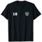 Die Demokratische Republik Kongo Trikot Nummer 10 Fußball Flagge T-Shirt