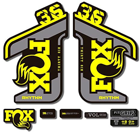 Adesivi compatibili con forcella bici Fox 36 Rhythm 2021