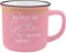 GRUSS & CO Becher Motiv Glitzer | New Bone China Porzellan, Emaille-Optik, 35 cl | Geschenk, Tasse lustig | 47897