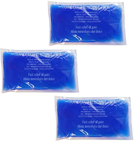 Sumedtec Compresa de Gel Instantánea - Bolsa de Gel Calor Instantáneo - Apto para Microondas - 3 Unidades