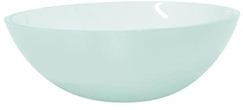 vidaXL Waschbecken, Becken für Badezimmer Waschraum Nasszelle, Aufsatzwaschbecken über der Theke, Waschschale Waschtisch, Glas Matt