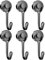 6 Pack 25 lbs Magnetic Hooks Heavy Duty, Swivel Swing Neodymium Magnet Hooks, Strong Magnet with Hooks for Hanging, Refrigerator, Grill, Kitchen, Key Holder