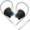 Yinyoo KZ ZNA - Auriculares con Cable, KZ Hybrid Driver de Metal con Monitor de oído, Unidad súper dinámica de 12 mmcon Cable Desmontable de 2 Pines de 0.75 mm (Negro, con micrófono)