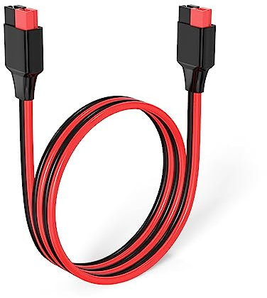 ELFCULB Anderson Verlängerungskabel 12AWG Anderson Kabel 45A Anderson Stecker für Powerstation Solargenerator(0.6M)