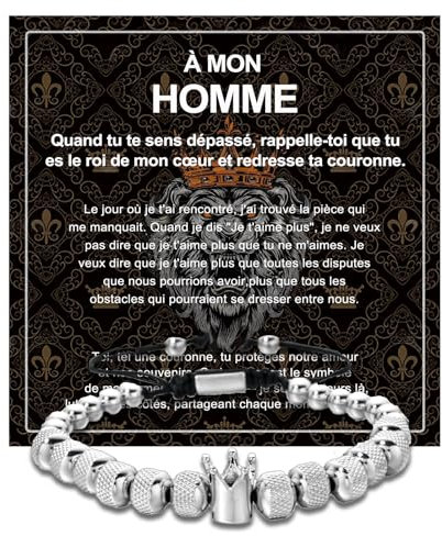 VGWON Bracciale Corona da uomo 335