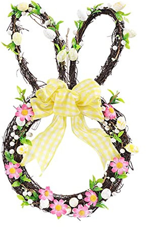 Kranz Frühling Ostern Dekoration für Haustür 2022 Sonnenblume Runde Waben Anhänger Biene Festival Weben Seil Handwerk Balkon Home Hanging Decor Osterdeko Für Draußen Beleuchtet Haustürbehänge