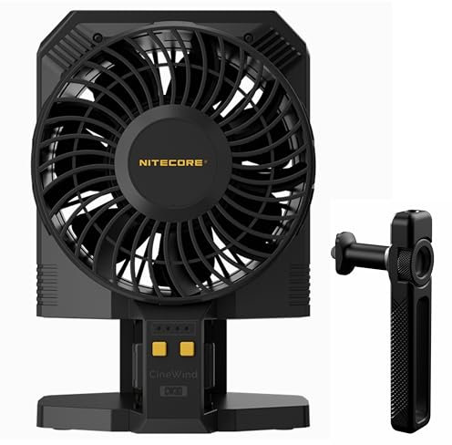 Nitecore CW30 Cinewind - Ventilatore fotografico portatile senza fili, con maniglia per il trasporto