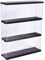 Joodyyoo Vitrine Murale pour Collection, Figurine, Mini Voiture Collection, Objet Manga, 3 étages Acrylique Vitrine avec Couvercle et Base en Bois Noir, Déco Boîte Plexiglas pour Salon