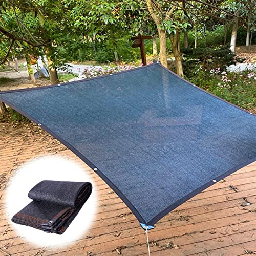 Filet d'ombrage 75% de Protection Solaire pour Serre, bâche en Maille, Protection Solaire, résistant aux UV, Filet d'ombrage avec œillets, Noir, résistant à la déchirure