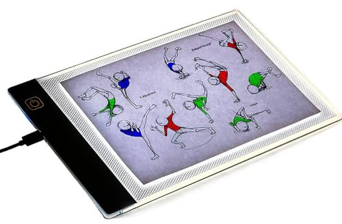 A3 Leuchttisch, A3 Leuchtblock mit Touch-Dimmer, superdünne A3 LED-Kopiertafel für Tattoos, Zeichnungen, Zeichnen, Animation, Skizzieren, Diamantmalerei