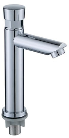 Robinet économiseur d'eau plaqué robinet doseur à fermeture automatique robinet temporisé public robinets à bouton poussoir for cuisine à domicile, salle de bain, hôtel(A)