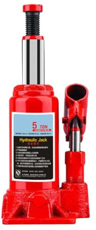 Gato Hidráulico para Botella de Automóvil, Diseño Manual para Sedanes y SUV, Material Metálico, Mayor Seguridad y Estabilidad para Vehículos (5 toneladas)
