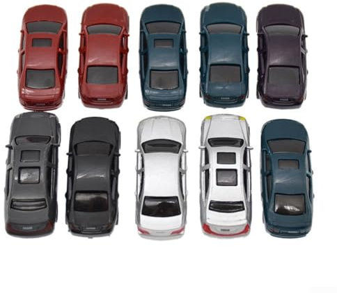 Modelleisenbahn HO N Scale 1100 Modellauto Gebäude Landschaft Zug Layout, 50 Stück, perfekt für Eisenbahn & Gebäude-Layout