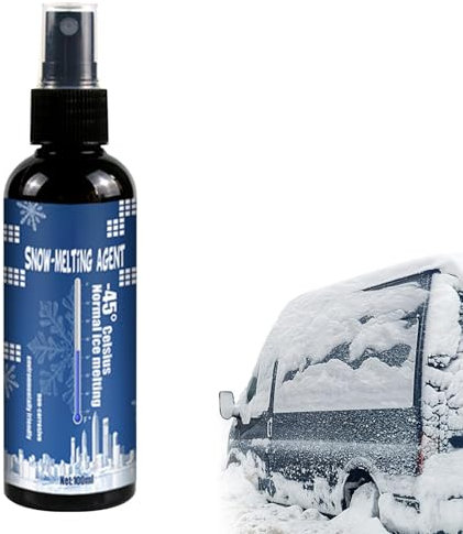Spray anti-glace, Spray anti-glace pour fenêtre | Solution de dégivrage pour réfrigérateur domestique | Déneigeur d'hiver, Spray glacé pour poignées de porte, congélateurs, trous de serrure, réfrigéra