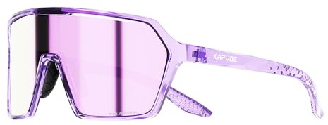 KAPVOE Fahrradbrille Herren Damen Polarisiert Sport Radfahren Sonnenbrille Baseball MTB Radbrille Rennrad Radsport