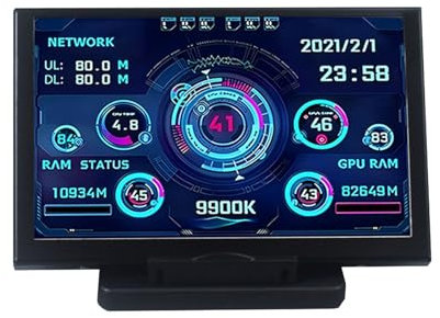 Chenxi Studio 12,7 cm (5 Zoll) LCD-Monitore, Licht, Atmung, USB-Display, Sub-Screen für PC Computer