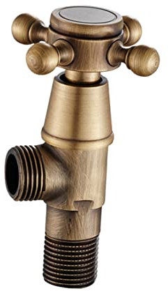 WHAMVOX Vintage Badezimmer Winkelventil Aus Solidem Absperrventil Für Toilette Und Küchenspüle Retro Design Langlebig Und Funktional