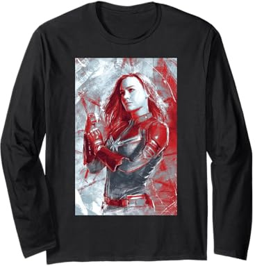 Gemälde „Marvel Avengers Endgame Captain Marvel“ Langarmshirt