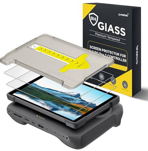 CYNOVA Mavic 4 Pro - Pellicola protettiva per display per controller DJI RC Pro 2, kit di allineamento per auto, DJI RC Pro2, in vetro temperato HD, durezza 9H, per accessori per droni Mavic 4 Pro (2