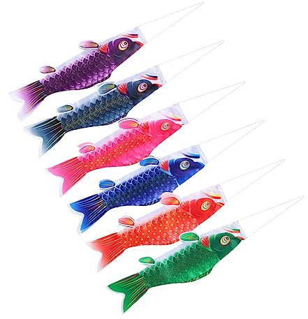 3 Ensembles Drapeaux De Carpe Koinobori Décorations Suspendues Pour Festivals Restaurants 6 Pièces * 3