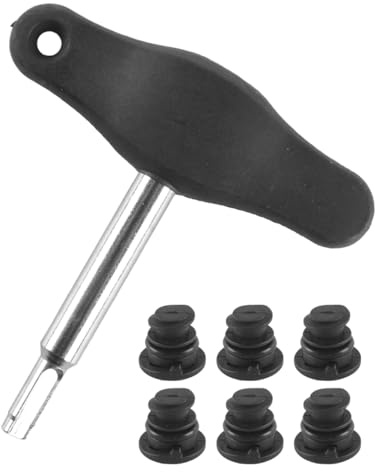Orivin 1 set oljeavtappningsskruvar i plast med metallnyckel lämplig för Audi A3 A4 A5 B9 Q5 Q7 A6L 23X17MM svart