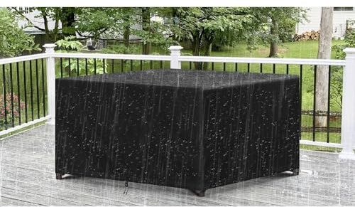 OOOXZO Patio Sofa set Covers Waterproof 250x200x80cm/LxBxH Garden Furniture Cover for Table & Chairs Windproof 600D Oxford Rattan Set Covers, UV and Tear Resistant