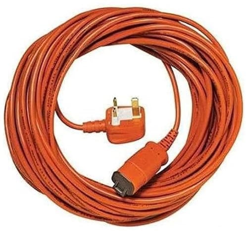 SPARES2GO 15 Metre Mains Power Cable & Lead Plug for Bosch Rotak Lawnmower (15m)