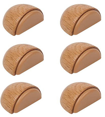 6 Un. TOPE Puerta madera lacada roble adhesivo 47x38x23MM