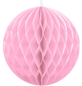 Unbekannt Wabenball 1 STK Ø 40 cm - Pompoms Wabenbälle Deckendeko Hängedeko Honeycombs (Hellrosa)