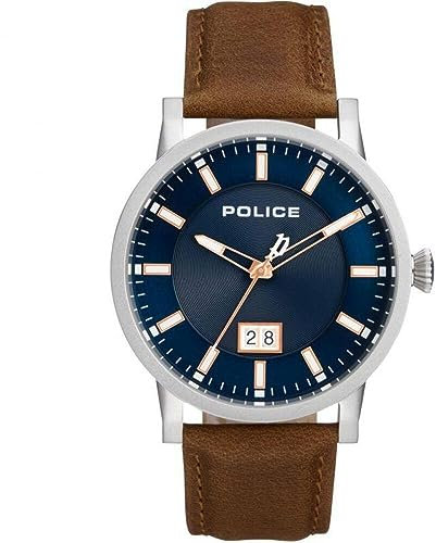 POLICE OUTLET Quarz Uhr mit Leder Armband 4895148692356