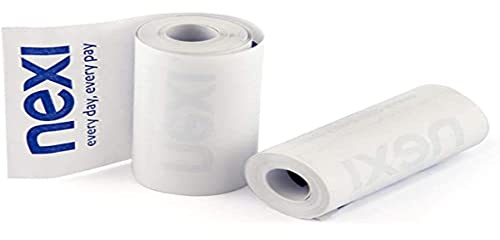 Nexi, 50 rollos de papel térmico para paquetes de rollos de papel para recibos de 57 mm x 8 m, papel térmico de 55 g, compatible con Nexi SmartPOS