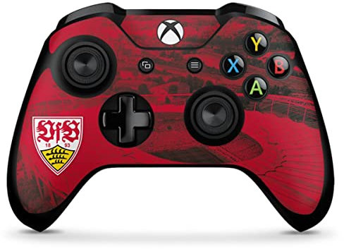 DeinDesign Skin kompatibel mit Microsoft Xbox One X Controller Folie Sticker VfB Stuttgart Stadion Offizielles Lizenzprodukt