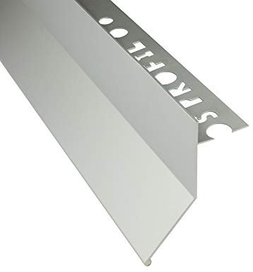 Alu Balkon Terrasse abtropf Profil Fliesenschiene Profil Schiene L300cm 10mm silber