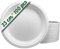GoBeTree 100 Platos Desechables de Caña de azúcar Redondos de 23 cm. Ecológicos, Biodegradables y Resistentes para Picnics, Barbacoas, Fiestas y Cumpleaños