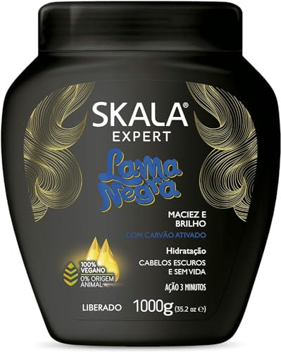 SKALA - Creme de Tratamento Lama Negra 1 kg | Intensive Pflege für alle Haartypen | Feuchtigkeitsspendend, mehrfarbig, 1 kg Packung