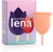 Lena Sensitive Menstrual Cup Small – Soft, Reusable Period Cup for Beginners & Teens – BPA-Free, Medical-Grade Silicone, Comfortable, Leak-Free Protection (Up to 12 Hours), Coral