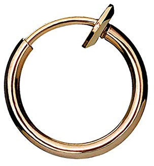 Taffstyle Piercing Fake Ring Tribal Klemmring Septum Tragus Helix Nase Lippe Ohr Hoop Clip Ear Cuff Nasenring Nasenpiercing Ohrpiercing Roségold