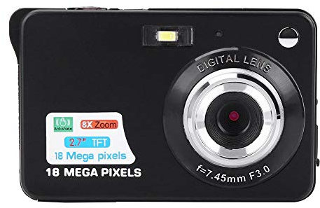 Digital Video Camera, Full HD 1080P Video Recorder, 2.7 Screen Rechargeable Camera Built-in Microphone, Different Scene for Beginners(Black)