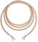 ledscom.de Câble textile, 3 m, or rose, 2 x 0,75 mm², H03VV-F gaine textile