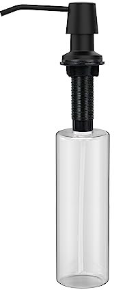 AIKE Spülmittelspender mit Edelstahlpumpe, Einbau-Seifenspender für Küchenspüle und Waschbecken, 500 ml Flasche, von Oben Befüllung