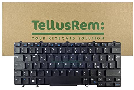 TellusRem replacement Italian non-backlit keyboard for Dell Latitude E5450, Latitude E7450, Latitude E7470